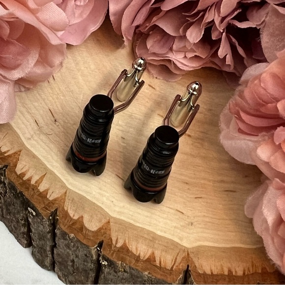 Black Long Range Zoom Photography Camera Lens Cufflinks - Picture 8 of 17